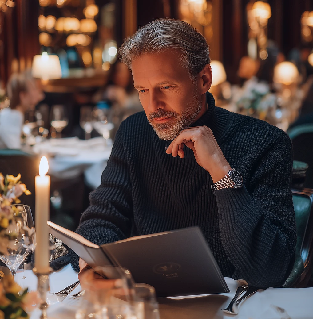 Мужчина читает